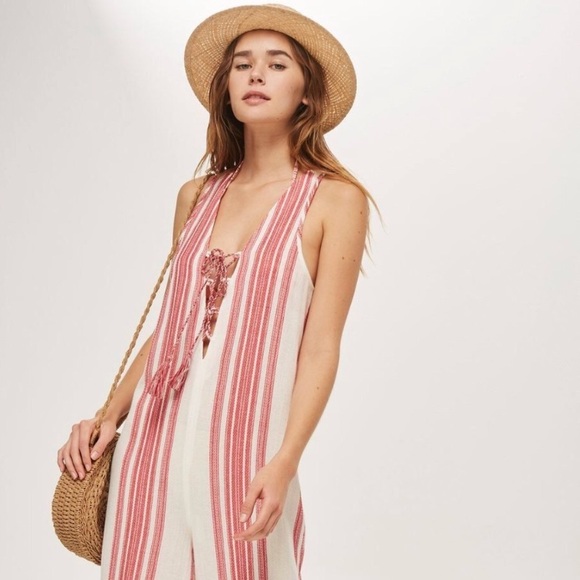 topshop jacquard jumpsuit